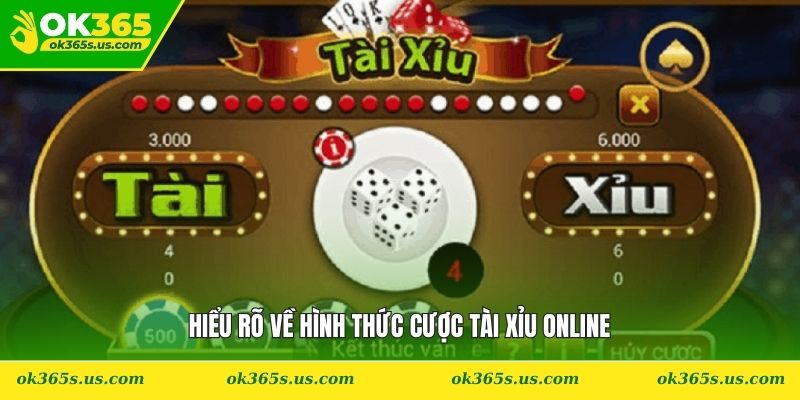 Hiểu rõ về hình thức cược tài xỉu online